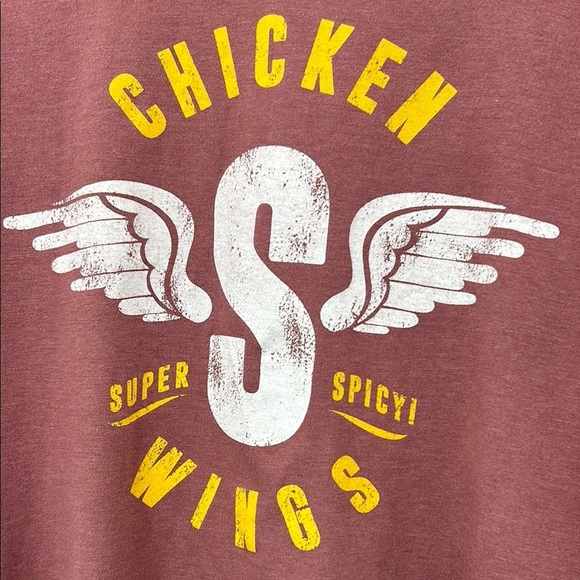 Chicken Wing T-Shirt Medium Food Eat Funny Women's Medium Foodie Cook Beer Sport - Picture 4 of 5